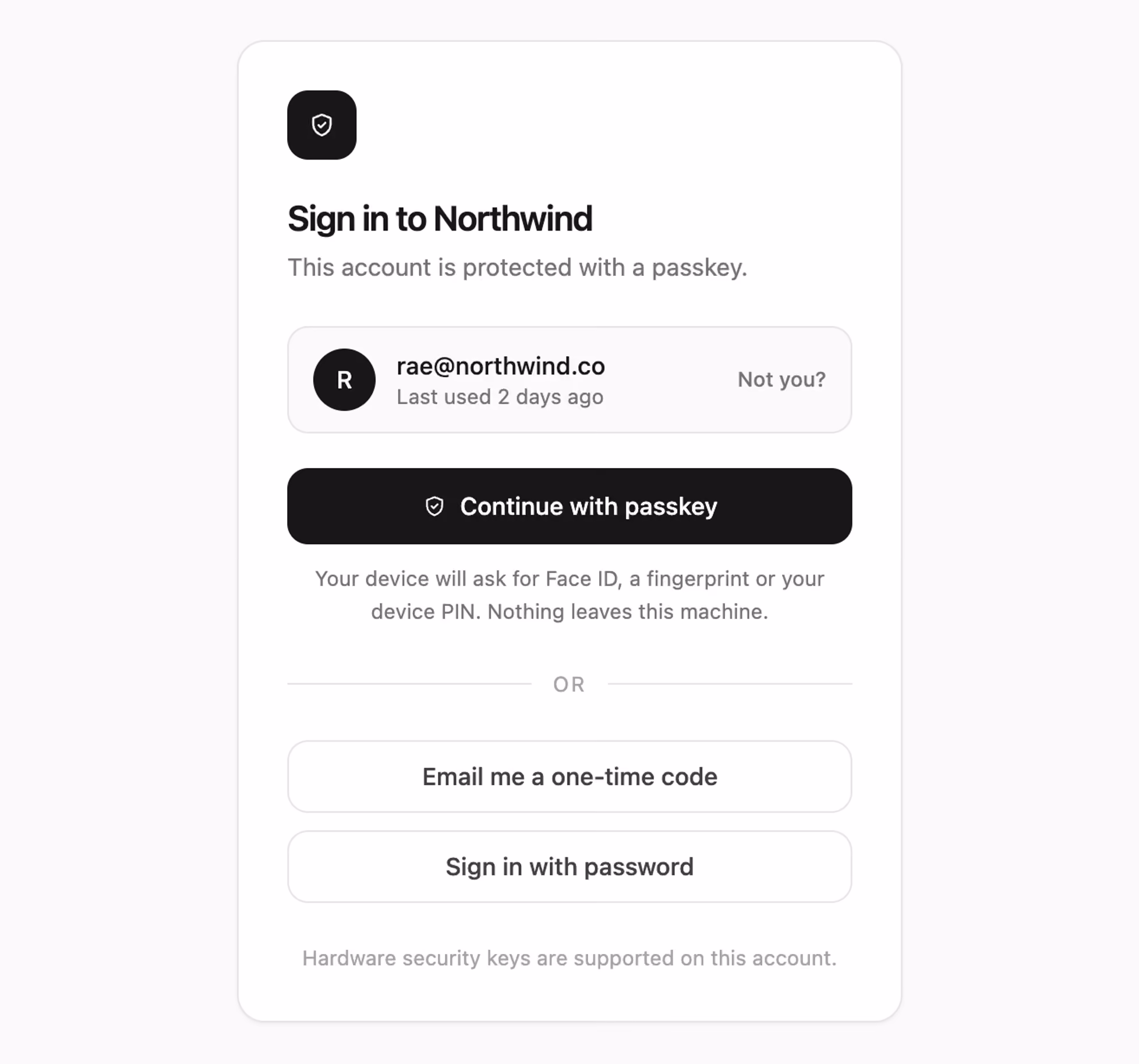 Podgląd: Passkey sign-in with fallback