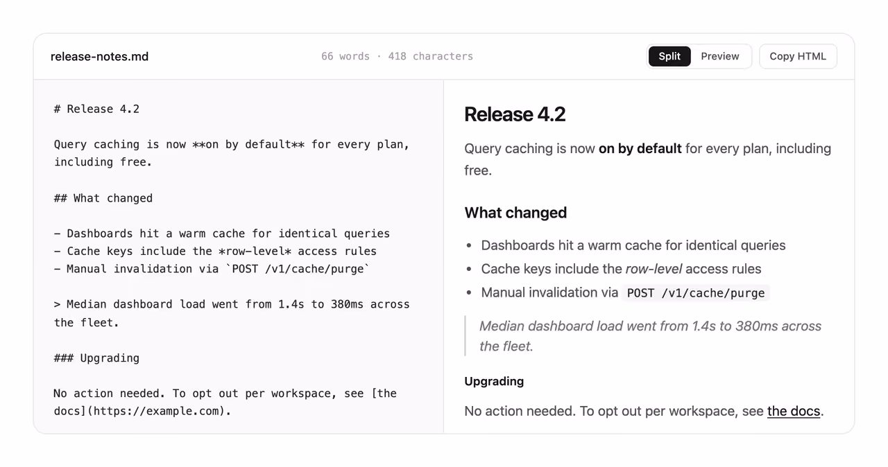 Podgląd: Markdown live preview