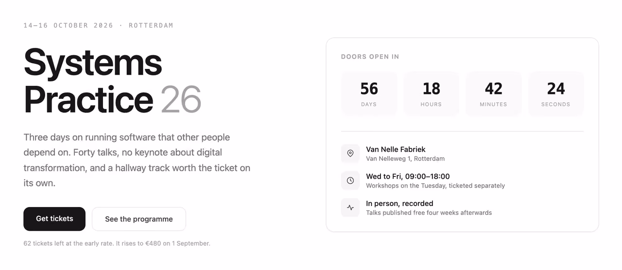 Podgląd: Event hero with countdown