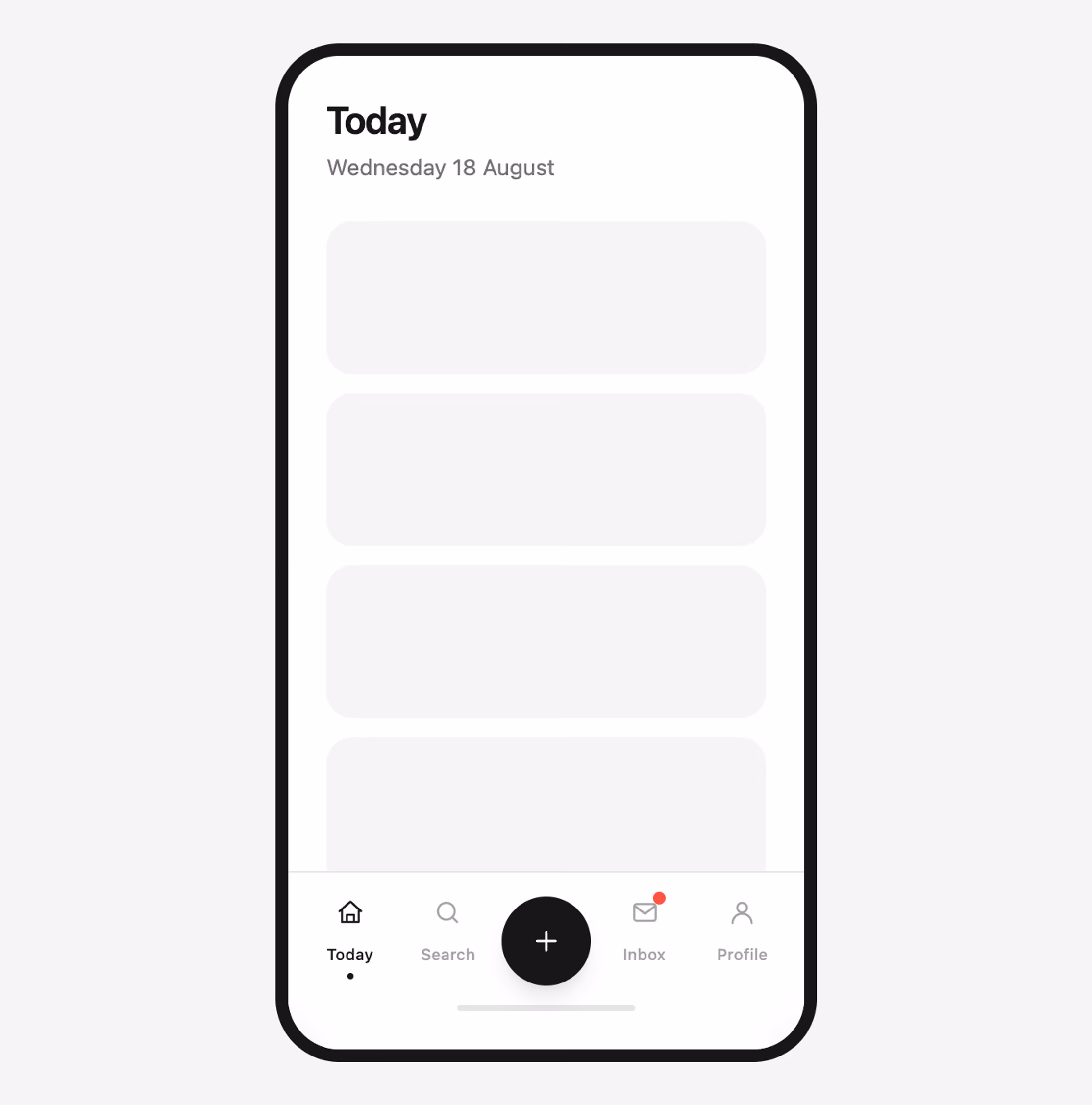Podgląd: Bottom tab bar