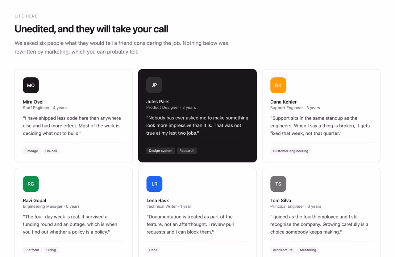 Podgląd: Team voices for careers